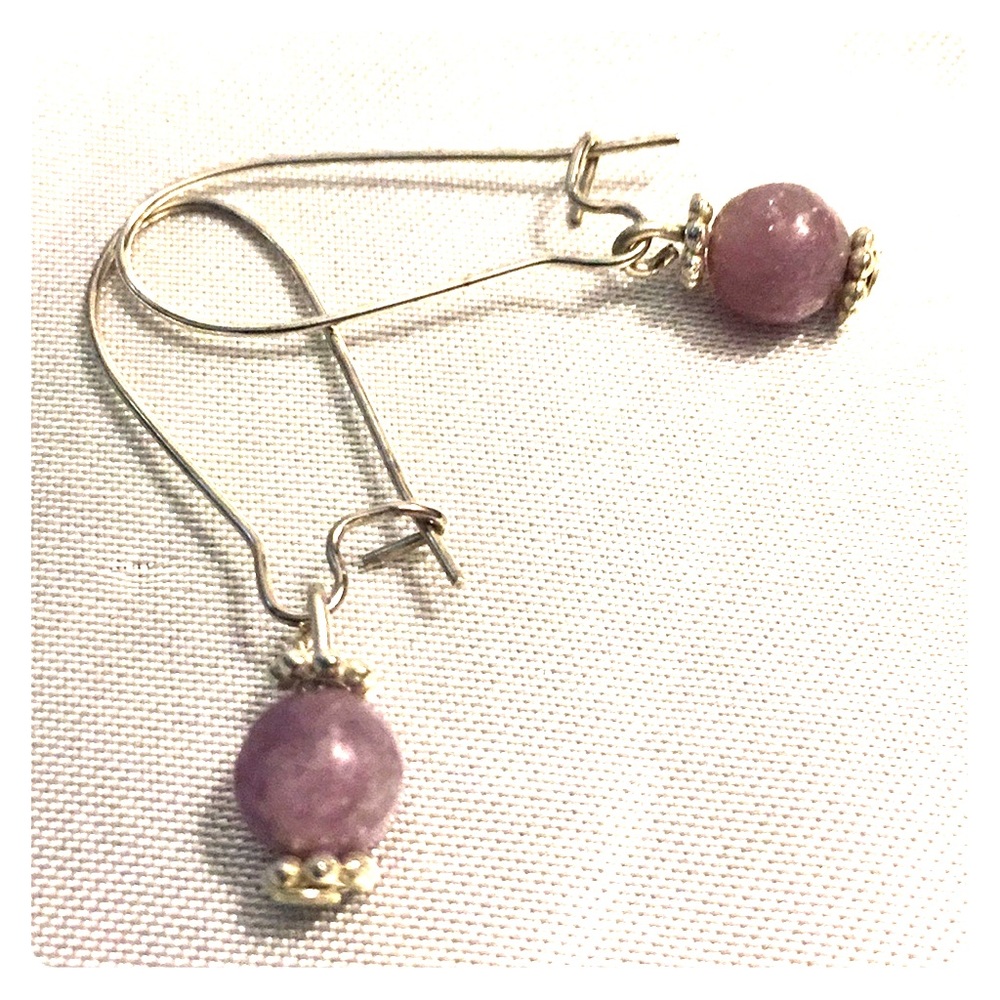 Silver and Amethyst Earrings